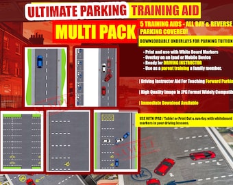 ULTIMATE Parking Driving Instructor Teaching Aid - Forward Reverse Bay Parking Tuition Aid For PDI - ADI & Driving School Training Resources