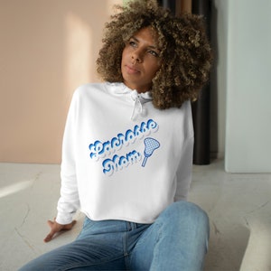 Lacrosse Mom Crop Hoodie