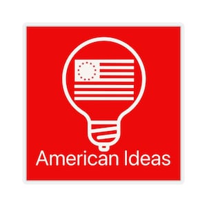 American Ideas Sticker (Red)