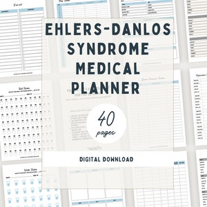 Ehlers-Danlos Syndrome Medical Planner, Digital Download Medical Planner for EDS, POTS, MCAS, and More!