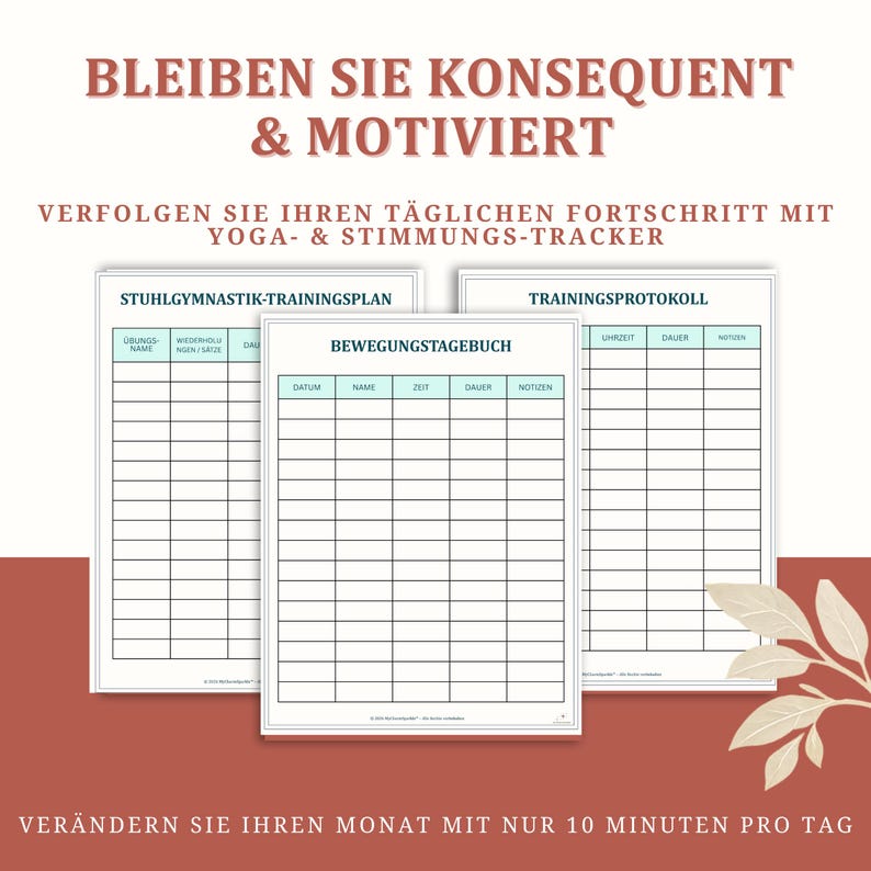 Stuhlyoga zum Abnehmen 28 Tage Trainingsplan, Senioren Fitness & Anfänger Yoga, Workout, Low Impact bungen-poster, Digitaler Planer pdf afbeelding 6