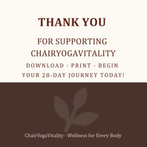 28 Day Chair Yoga Weight Loss Challenge - 7 Day Weekly Seated Workout for Seniors - 4 Week Fat Burn Plan - Mobility & Vitality Fitness PDF image 10