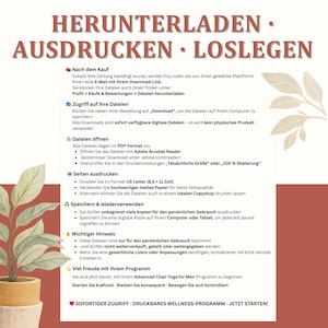 Stuhlyoga zum Abnehmen 28 Tage Trainingsplan, Senioren Fitness & Anfänger Yoga, Workout, Low Impact bungen-poster, Digitaler Planer pdf afbeelding 9