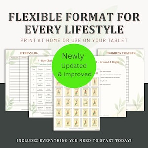 Chair Yoga for Beginners & Seniors Program, Gentle Seated Exercise Guide, 28 Day Easy Workout Plan, Mobility and Flexibility, Digital PDF