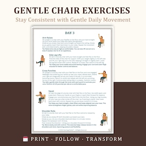28 Day Chair Yoga Weight Loss Challenge - 7 Day Weekly Seated Workout for Seniors - 4 Week Fat Burn Plan - Mobility & Vitality Fitness PDF image 4