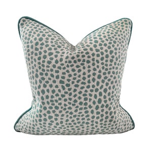 Seafoam Green Pillow, Outdoor Pillow Cover, Fawn Pillow Cover, Toss Pillow Cover, Mint Pillow Cover w/ Piping, Decorative Sage Green Pillow