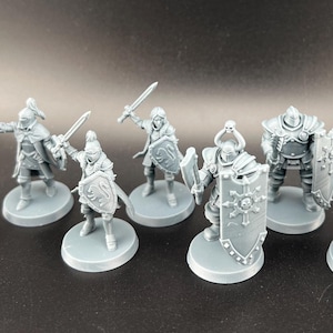 HeroQuest Knights, Rogues, and DOOMGUARDs! Set of 9, Fully Assembled - Custom Prints for 2021 Avalon Hill Version