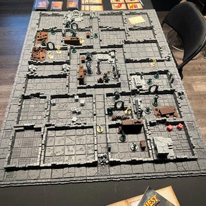 HeroQuest 3D Printed Game Board and Furniture Set - A Must SEE!