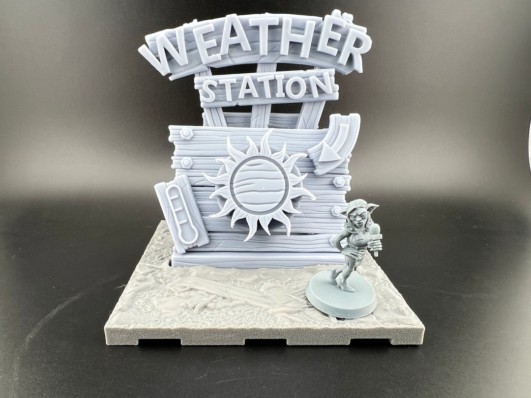Blood Bowl Weather Control Station With Meteorologist Figure - Etsy