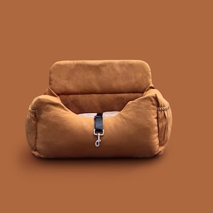 Micro Traveler - Peanut Butter (Dog Car Seat, Pet Bed, Dog Travel Bed, Dog travel anxiety relief, Dog Carrier)