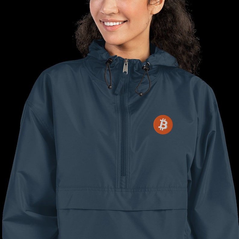 Champion Packable Jacket - the Digital Gold Fan - Bitcoin - Etsy
