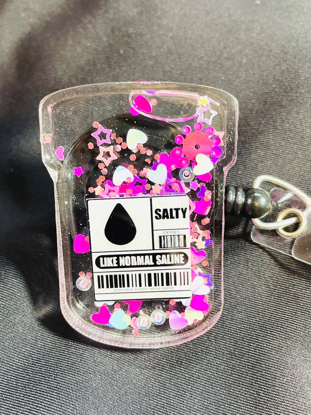 Resin Shaker ID Reel Resin Shaker ID Badge Medical ID Badge Etsy