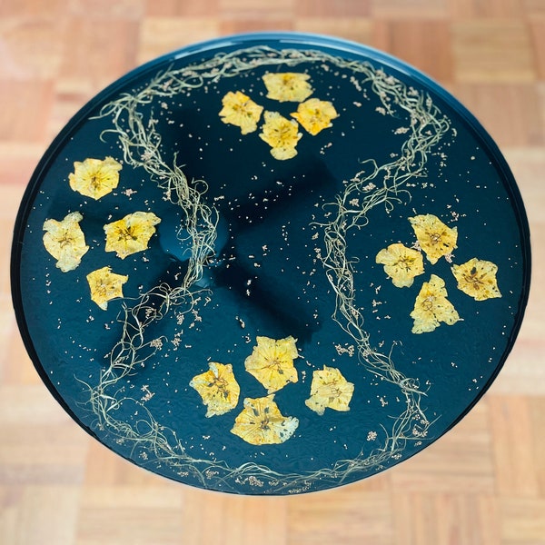 Flower Resin Table Etsy