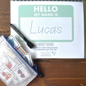 Personalized Preschool Busy Book image 1