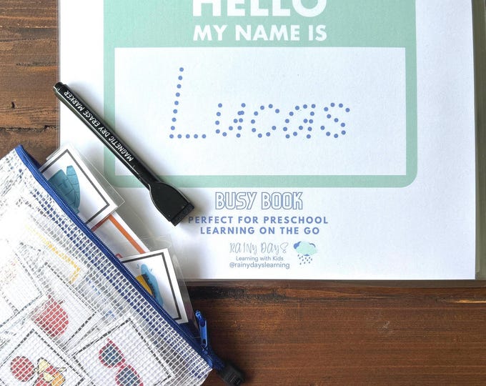 Finished Ready to Ship Busy Binder / Velcro, Laminated, Binder Included ...