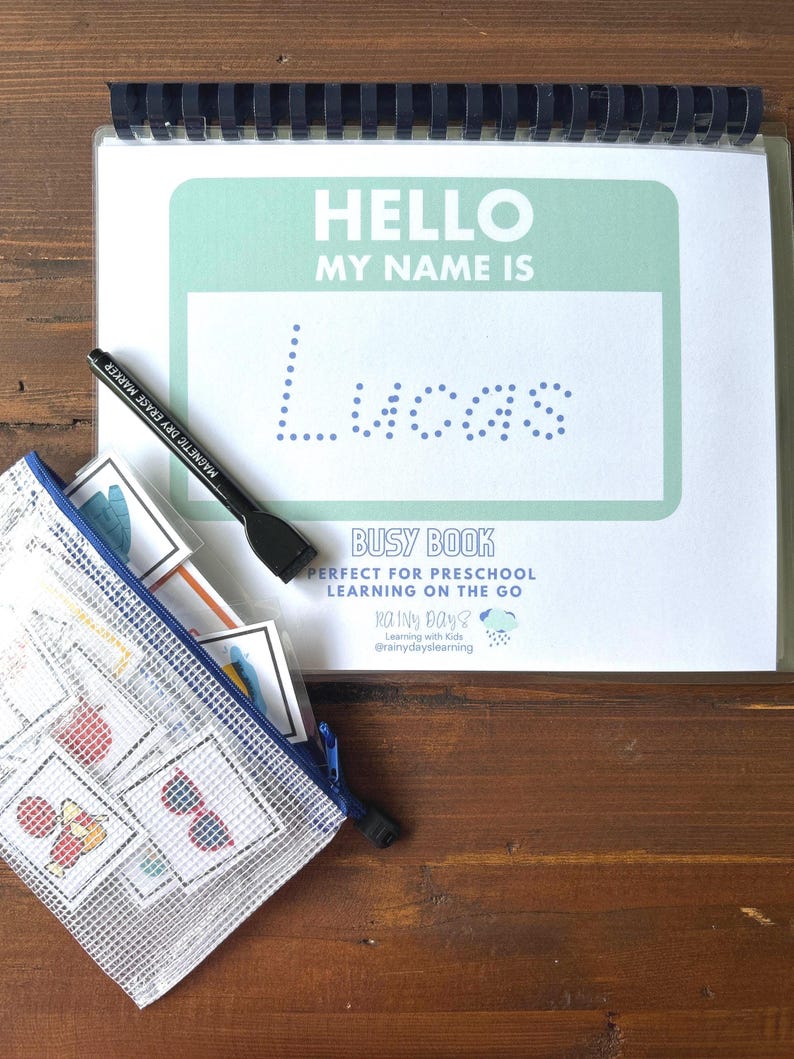 Personalized Preschool Busy Book image 1