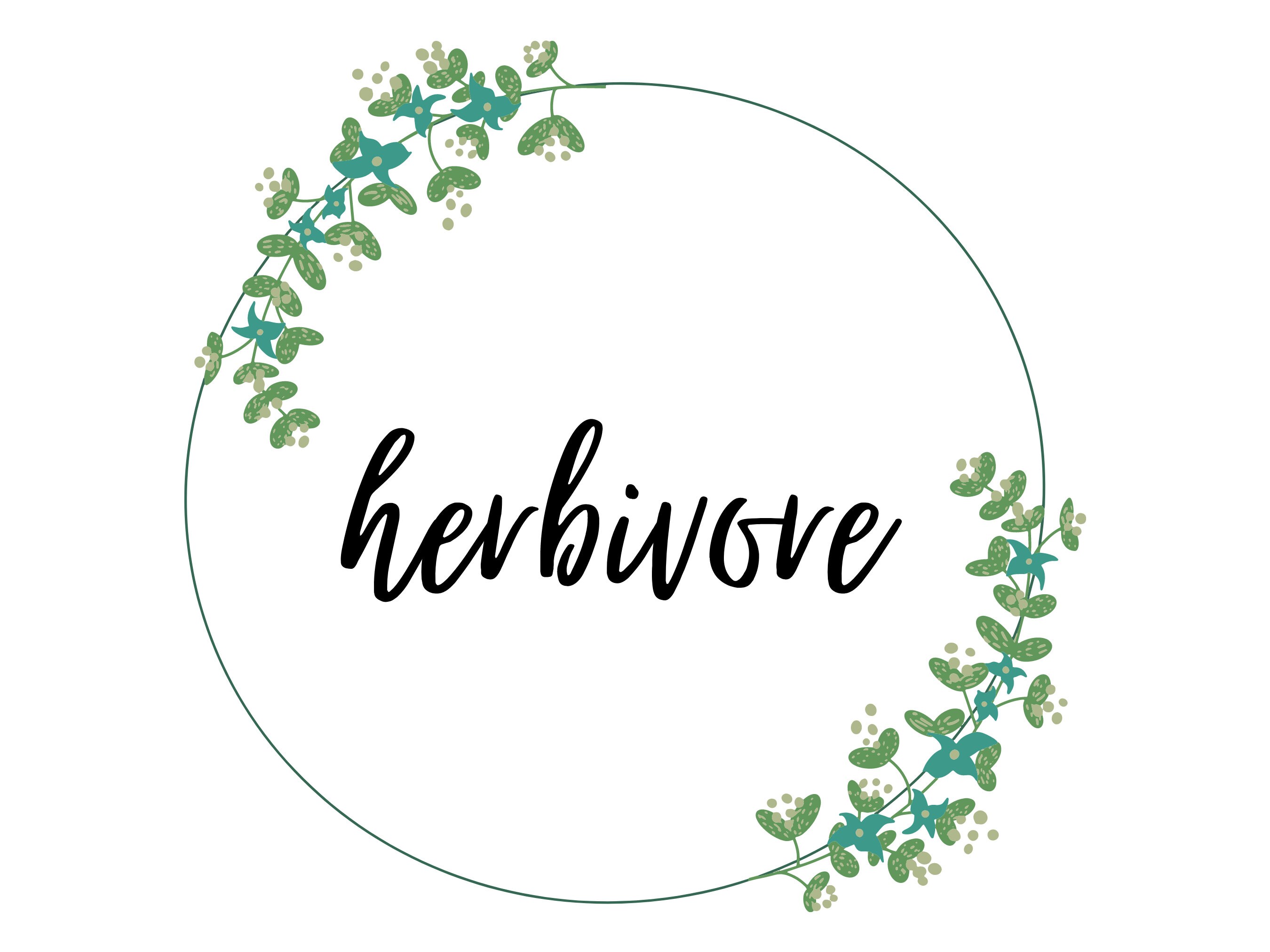 Herbivore Sign Print on Demand PNG Download High Quality Etsy