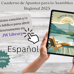 Cuaderno de apuntes para Asamblea Regioanl Adoracion Pura 2025 / Pude usarse Digital o Imprimir
