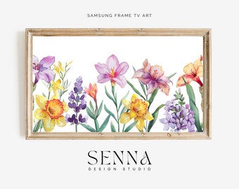 Grafika na telewizorze Samsung Frame Wildflower: Wiosenny kwiat (pobranie cyfrowe)