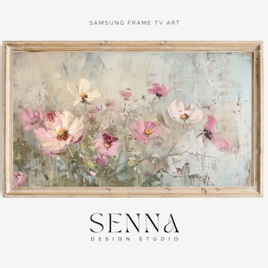 Abstract Samsung Frame TV Art | Spring Flower Art | Art For Frame TV | Oil Painting | Digital Download