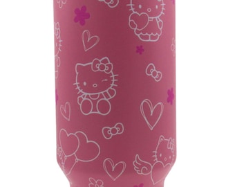 Novelty Pink Stainless Steel 40oz Tumbler with Straw