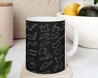 Racetrack-mugg i svart