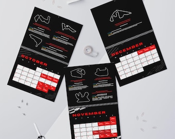 2026 F1 Schedule Calendar - The Ultimate Wall Art For Racing Fans