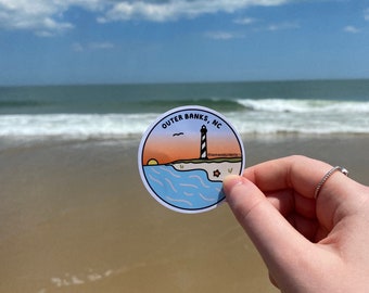 Pegatinas de Outer Banks - Pegatinas de playa - Pegatinas de moda - Pegatinas bonitas - Pegatinas impermeables - Pegatinas para botellas de agua - Pegatinas para portátiles