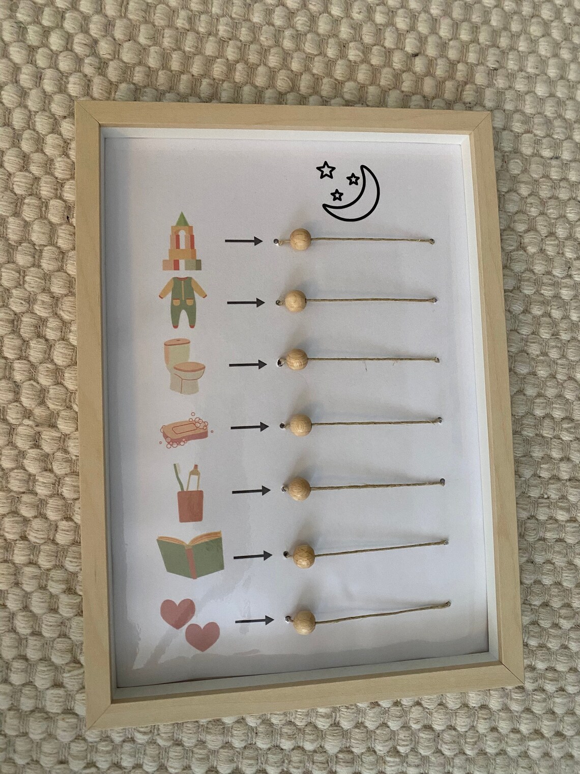 Druckvorlage Abendroutine für Kleinkinder nach Montessori, 7 ...