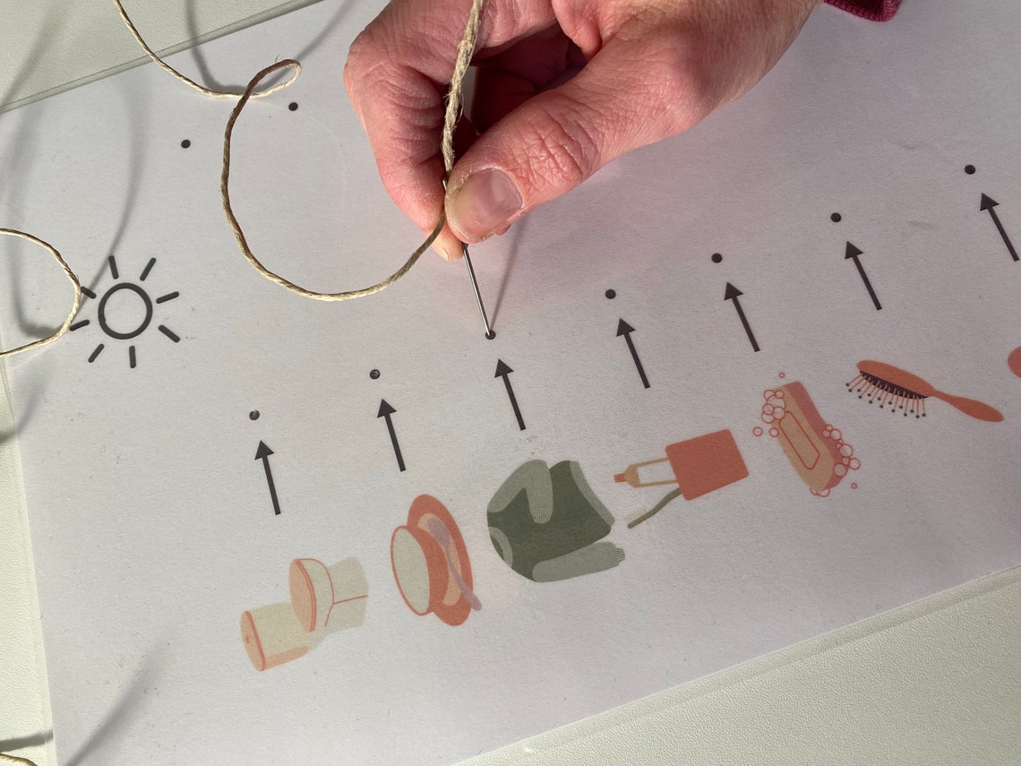 Printable Evening Routine Chart for Toddlers and Young Kids, Including ...