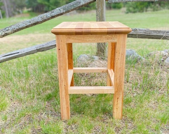 Handmade maple end table