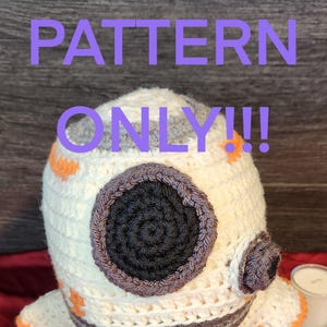 BB-8 Bucket Hat Crochet PATTERN ONLY