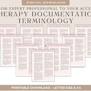 Therapy Progress Notes Cheat Sheet Bundle SMART Goals Treatment Plan Guide Report Writing Progress Notes for Therapist Therapy Documentation