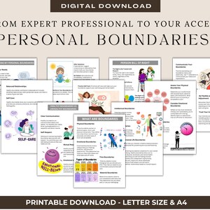 Personal boundary worksheets, therapy worksheets, personal space, couples therapy, psychologist resources, SEL, healthy relationships, DBT,
