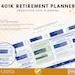 Retirement Digital Financial Planner Bundle, Easy to Use Google Sheets ...