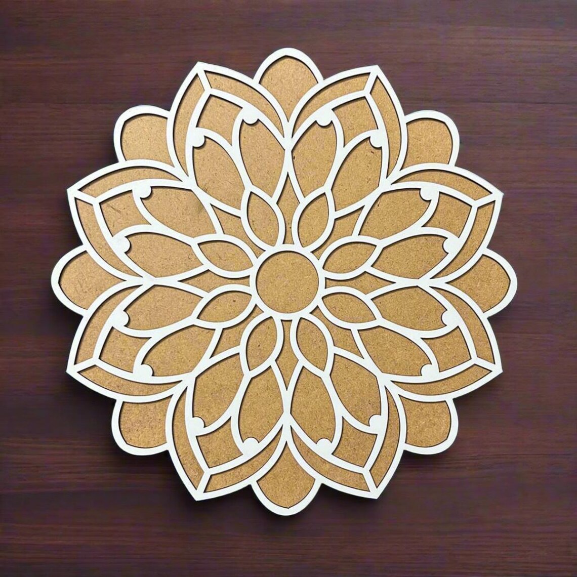 MDF Wooden Rangoli Board, 12-inch DIY Rangoli, Handmade Diwali Decor ...