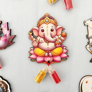 Set of 15 Ganesha Haldi Kumkum, Pooja, Varalakshmi Vratam, Housewarming, Weddings, Manjal Kumkumam, and Tambulam gifting, Indian Return Gift