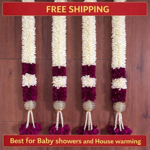 Purple Diamond Mirror Ball Hanging, Wall Decor Hanging, Artificial Flower Decoration, Wedding Decor, Pooja Room Decor, Backdrop Decor