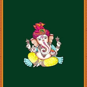 Ganeshji backdrop for wedding / housewarming / puja Decoration /indian traditional decor / pooja backdrop Design Backdrop Size (5x8) FT