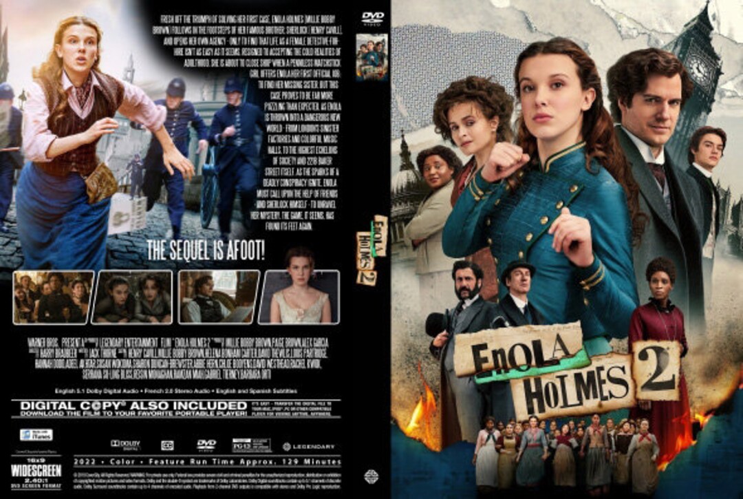 Enola Holmes 2 DVD Netflix Movie Etsy