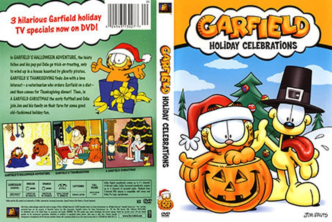 Garfield Holiday Celebrations DVD Etsy
