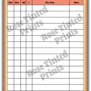 Fertility &amp; Cycle Tracker - Printable!!! Period Planner, Period Tracker ...