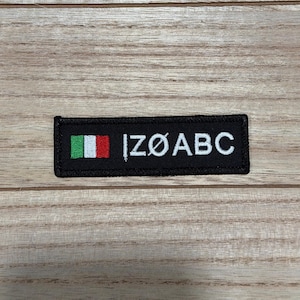 Personalized Amateur Ham Radio Embroidered Nametag with your callsign, USA | Canada , Perfect for gear or go bags | Iron On or Hook & Loop image 12