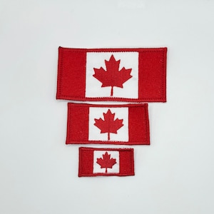Geborduurde vlag van Canada voor tassen, uniformen, hoeden, hoodies, esdoornbladvlag