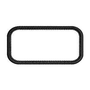 2 inch by 1 inch Rounded Rectangle Perfect for Embroidered Name Tags patches and badges with a Faux Merrow Embroidery Patch DIGITAL Download