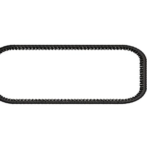 4 inch by 1.5 inch Rounded Rectangle Perfect for Embroider Name Tags patches and badges with a Faux Merrow Embroidery Patch DIGITAL Download