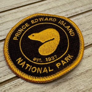 Prince Edward Island National Park Embroidered Patch | Iron-on, Sew-on Badge | Canadian Travel Patches for Backpacking, Hiking | Canada Park