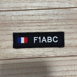 Personalized Amateur Ham Radio Embroidered Nametag with your callsign, USA | Canada , Perfect for gear or go bags | Iron On or Hook & Loop image 9