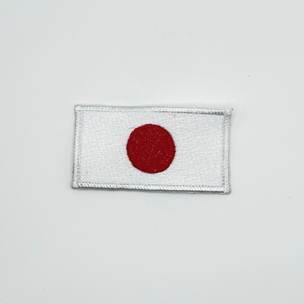 Embroidered Japan Flag Patch for Bags, Uniforms, Hats, Hoodies, Japanese Flag