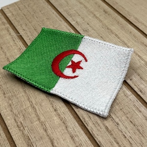 Algeria Flag | Algerian Flag Embroidered Iron on patch for backpack, jacket, or vest